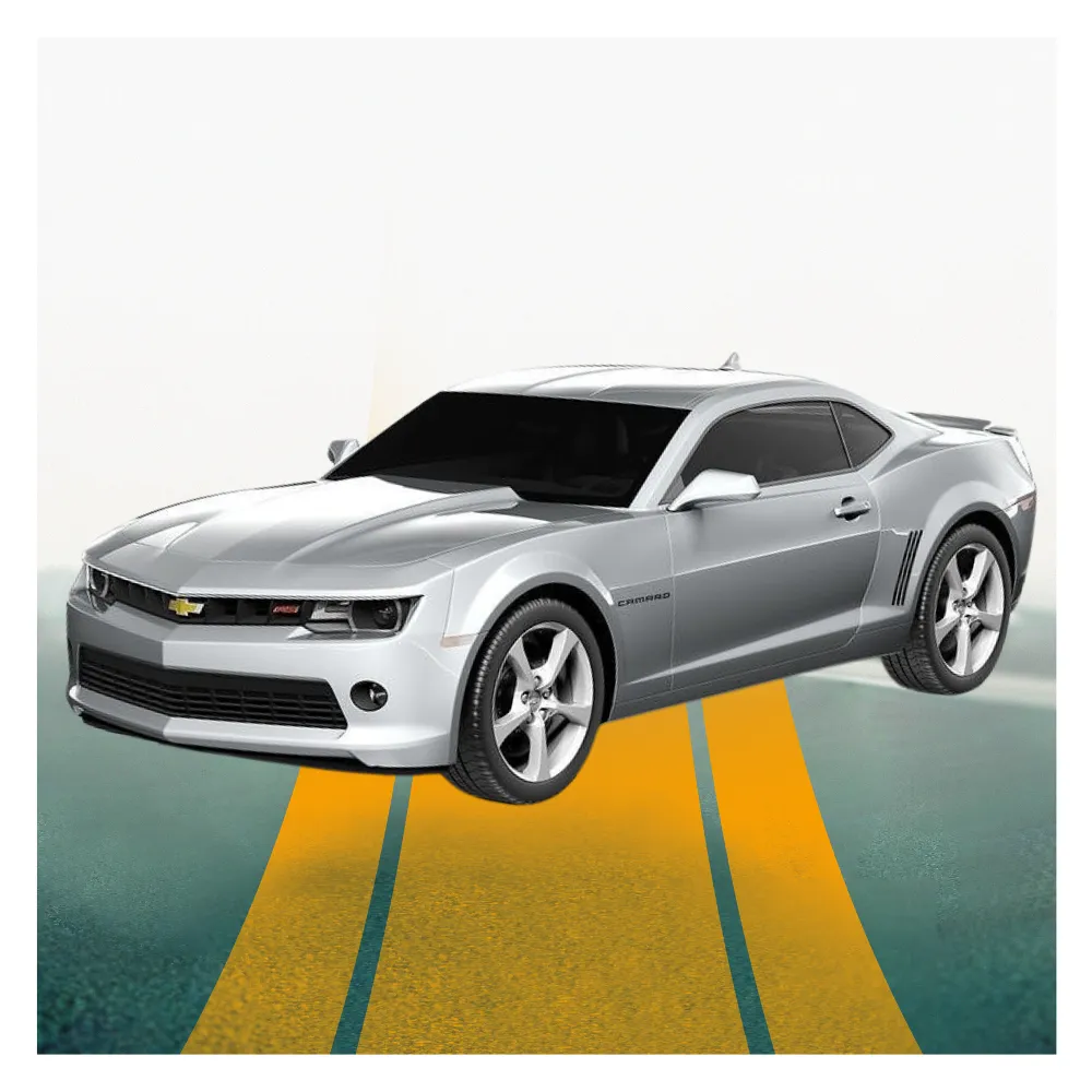 Chevrolet Camaro RS Silver 1:24 Diecast Muscle Car Model Collectible Display Toy